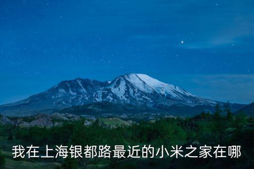 我在上海銀都路最近的小米之家在哪