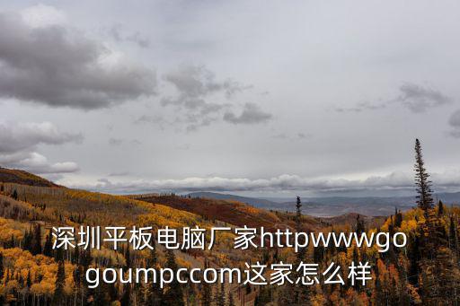 深圳平板電腦代工公司，深圳平板電腦廠家httpwwwgogoumpccom這家怎么樣