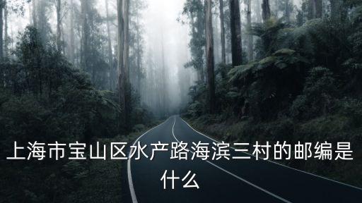上海市寶山區(qū)水產(chǎn)路海濱三村的郵編是什么