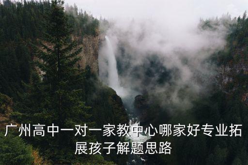 廣州高中一對一家教中心哪家好專業(yè)拓展孩子解題思路