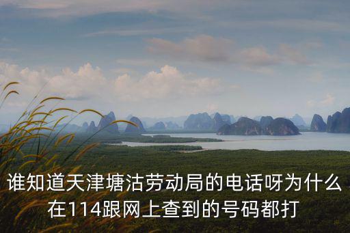 誰(shuí)知道天津塘沽勞動(dòng)局的電話呀為什么在114跟網(wǎng)上查到的號(hào)碼都打