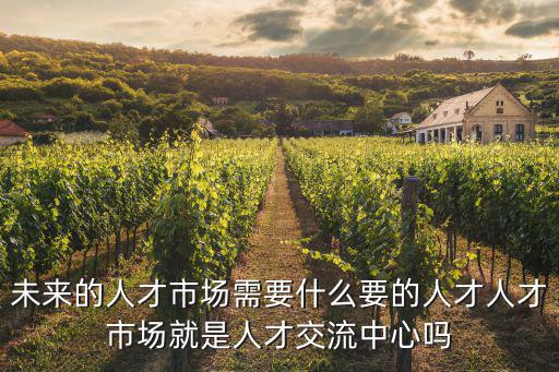 未來的人才市場(chǎng)需要什么要的人才人才市場(chǎng)就是人才交流中心嗎