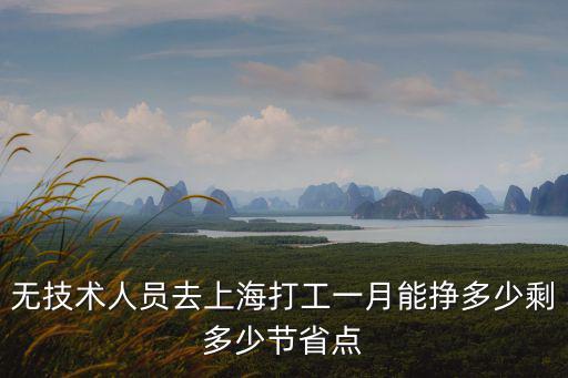 無技術(shù)人員去上海打工一月能掙多少剩多少節(jié)省點(diǎn)