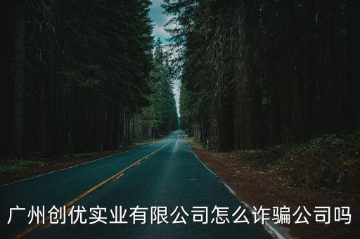 廣州創優實業有限公司怎么詐騙公司嗎