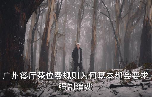 廣州餐廳茶位費規則為何基本都會要求強制消費