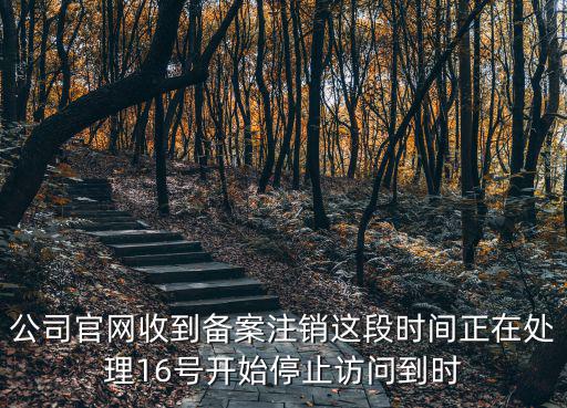 公司官網收到備案注銷這段時間正在處理16號開始停止訪問到時