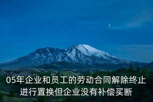 重慶市2005年勞動合同，2005年簽的無固定期限勞動合同一直持續到現在問單位終止合同的補
