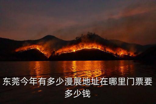東莞今年有多少漫展地址在哪里門票要多少錢