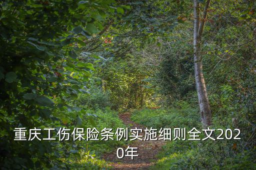 重慶市工傷保險條例暫行實施細則，重慶市工傷保險條例實施細則