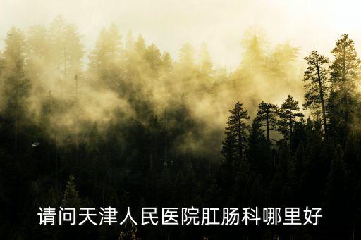 請問天津人民醫院肛腸科哪里好