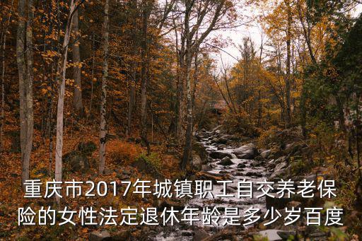 重慶市2017年城鎮(zhèn)職工自交養(yǎng)老保險的女性法定退休年齡是多少歲百度