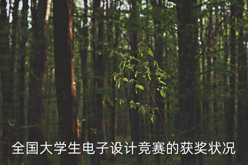 全國大學(xué)生電子設(shè)計(jì)競賽的獲獎(jiǎng)狀況