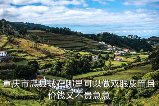 重慶市忠縣城在哪里可以做雙眼皮而且價錢又不貴急急