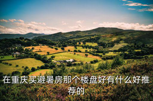 在重慶買避暑房那個樓盤好有什么好推薦的