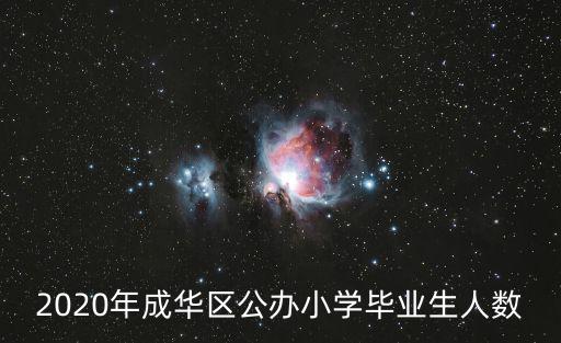 2020年成華區(qū)公辦小學(xué)畢業(yè)生人數(shù)