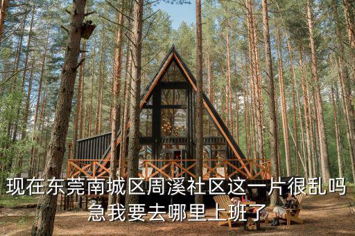 現(xiàn)在東莞南城區(qū)周溪社區(qū)這一片很亂嗎急我要去哪里上班了