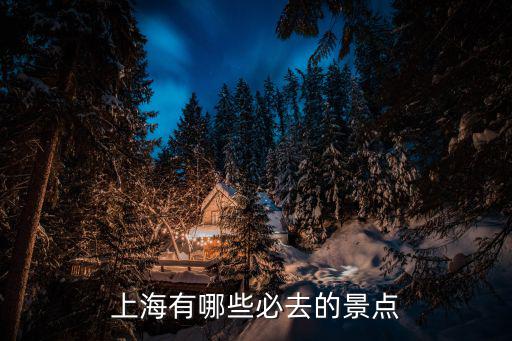 上海有哪些必去的景點