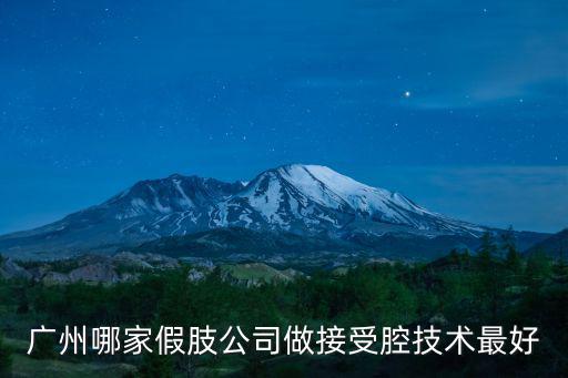廣州哪家假肢公司做接受腔技術(shù)最好