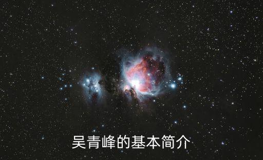 吳青峰的基本簡介