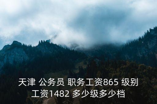 天津 公務(wù)員 職務(wù)工資865 級別工資1482 多少級多少檔