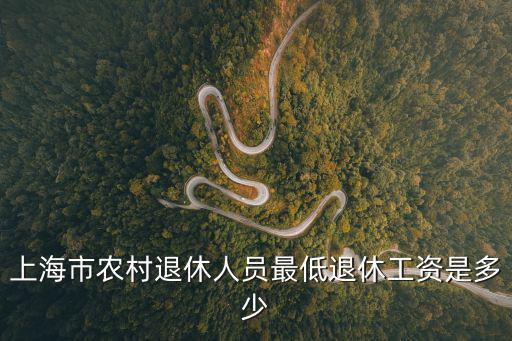 上海市農村退休人員最低退休工資是多少