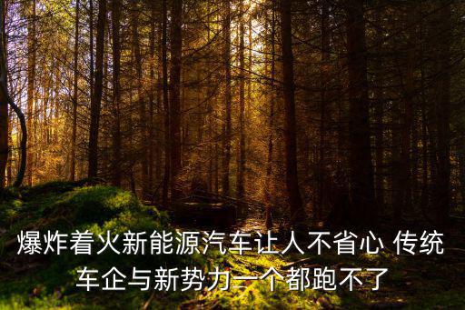 爆炸著火新能源汽車讓人不省心 傳統車企與新勢力一個都跑不了
