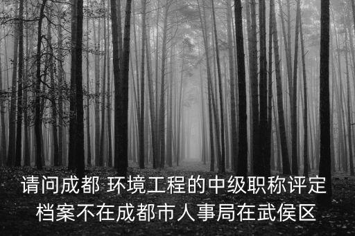 武侯區職稱評定與成都市不一樣，中級工程師職稱成都市和武侯區有啥區別