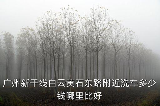 廣州新干線白云黃石東路附近洗車(chē)多少錢(qián)哪里比好