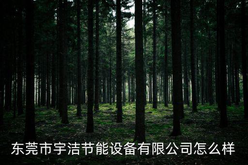 東莞市宇潔節能設備有限公司怎么樣