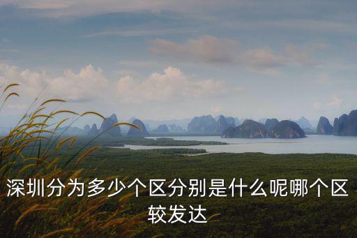 深圳分為多少個區(qū)分別是什么呢哪個區(qū)較發(fā)達(dá)