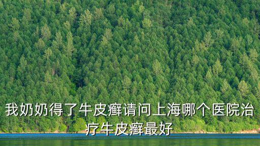 我奶奶得了牛皮癬請問上海哪個醫院治療牛皮癬最好