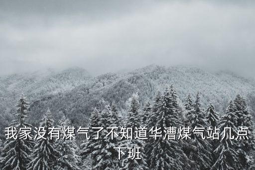 我家沒(méi)有煤氣了不知道華漕煤氣站幾點(diǎn)下班
