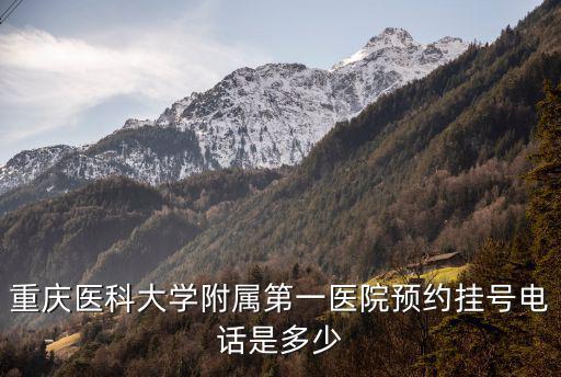 重慶醫科大學附屬第一醫院預約掛號電話是多少