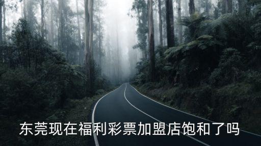 東莞現在福利彩票加盟店飽和了嗎
