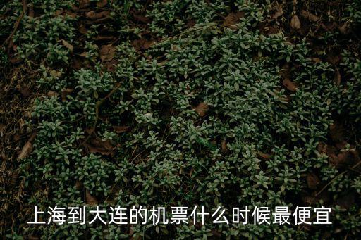 上海到大連的機(jī)票什么時(shí)候最便宜