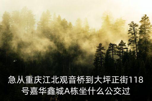 重慶市渝中區嘉華鑫，重慶市渝中區嘉華鑫城到重慶北站北廣場的輕軌路線
