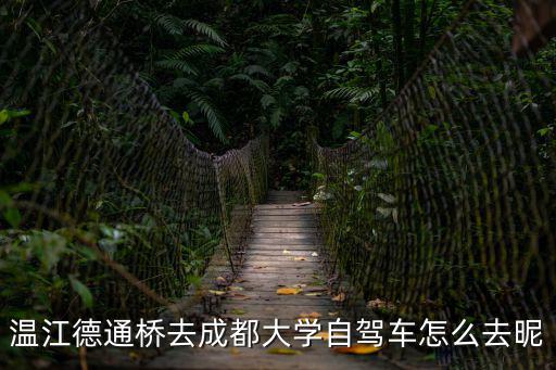 溫江德通橋去成都大學(xué)自駕車(chē)怎么去昵