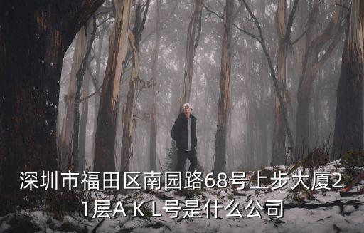 深圳市福昌輝，深圳市福田區南園路68號上步大廈21層A K L號是什么公司