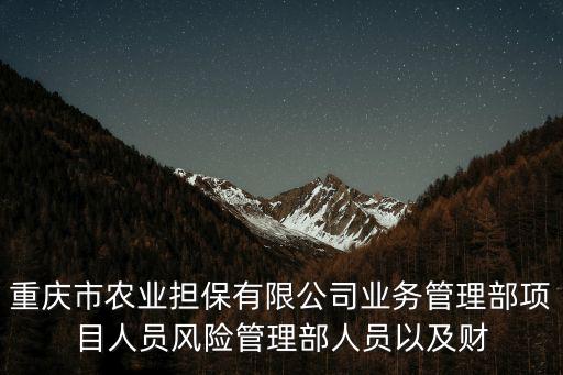 重慶市農(nóng)業(yè)擔(dān)保有限公司辦實事情，重慶南岸區(qū)西南經(jīng)濟區(qū)協(xié)作大廈17樓左手邊那個擔(dān)保公司就是個騙子