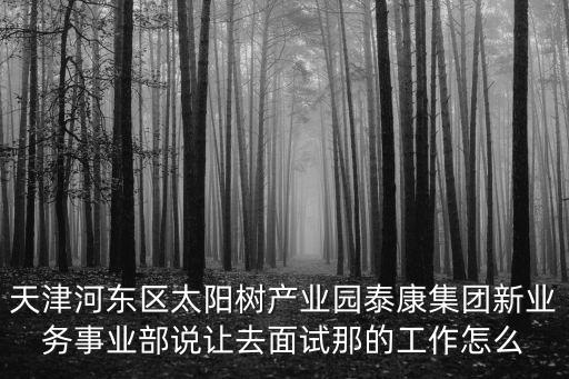 天津市河東區太陽樹產業園泰康，泰康人壽在河東的辦公地點在哪里具體點兒