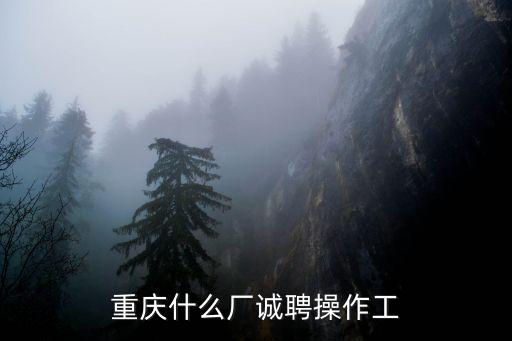 重慶什么廠誠聘操作工