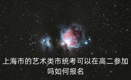 上海市藝術類專業統考，上海藝術類統考