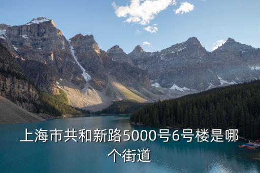 上海市共和新路5000號6號樓是哪個街道