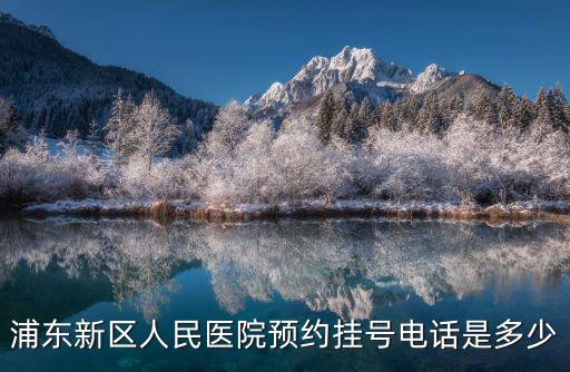 浦東新區人民醫院預約掛號電話是多少