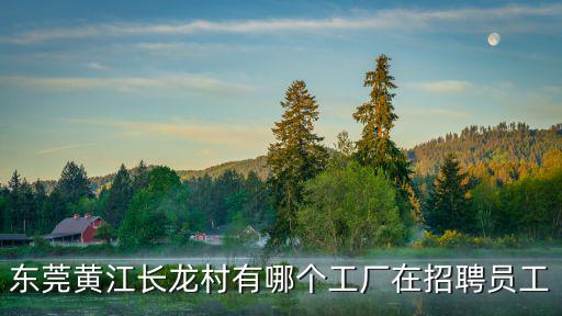 東莞黃江長龍村有哪個工廠在招聘員工