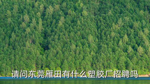 請問東莞雁田有什么塑膠廠招聘嗎