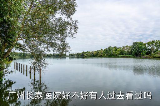 廣州長泰醫院好不好有人過去看過嗎