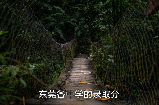 東莞各中學的錄取分