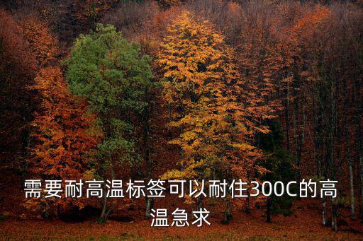 需要耐高溫標簽可以耐住300C的高溫急求