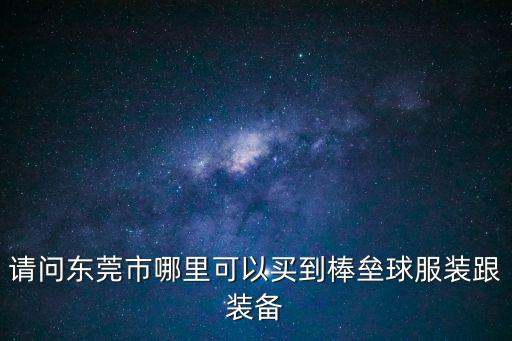 請問東莞市哪里可以買到棒壘球服裝跟裝備
